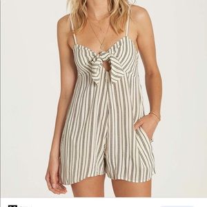 Striped billabong romper